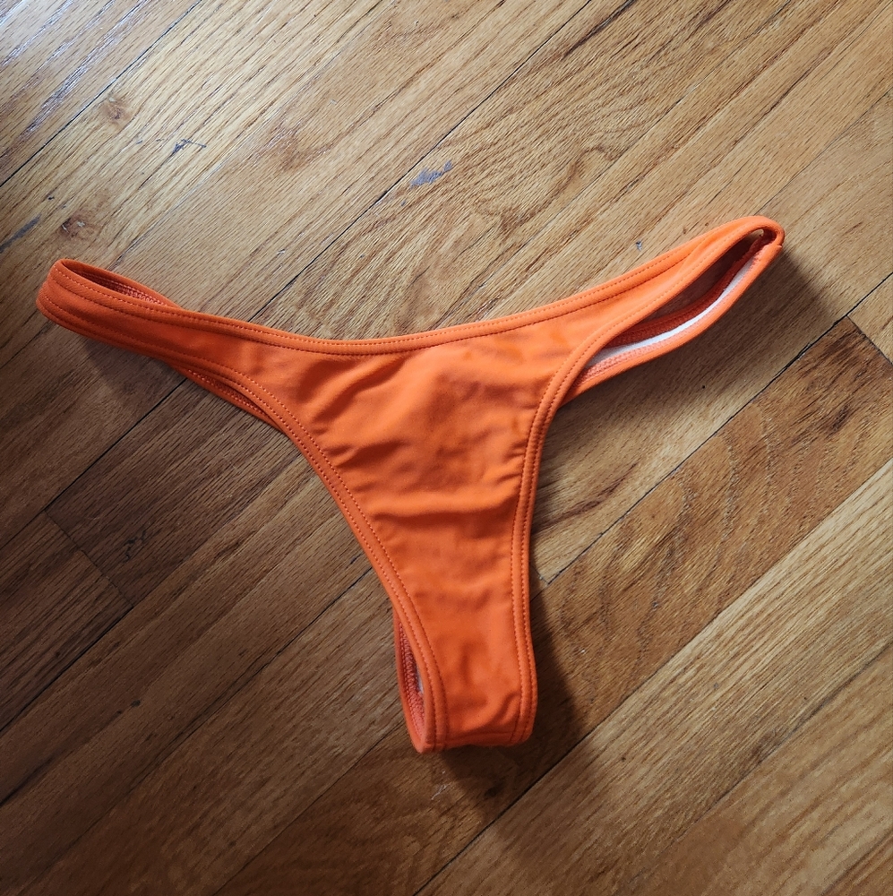 Orange Women's Swim Bottom Thong